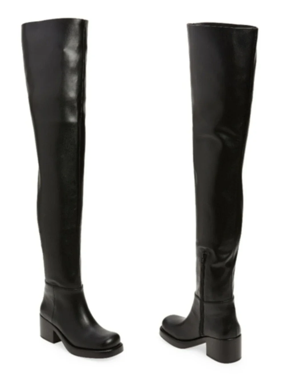 NWOT Jeffrey Campbell Reflect Thigh High Platform Boots in Black